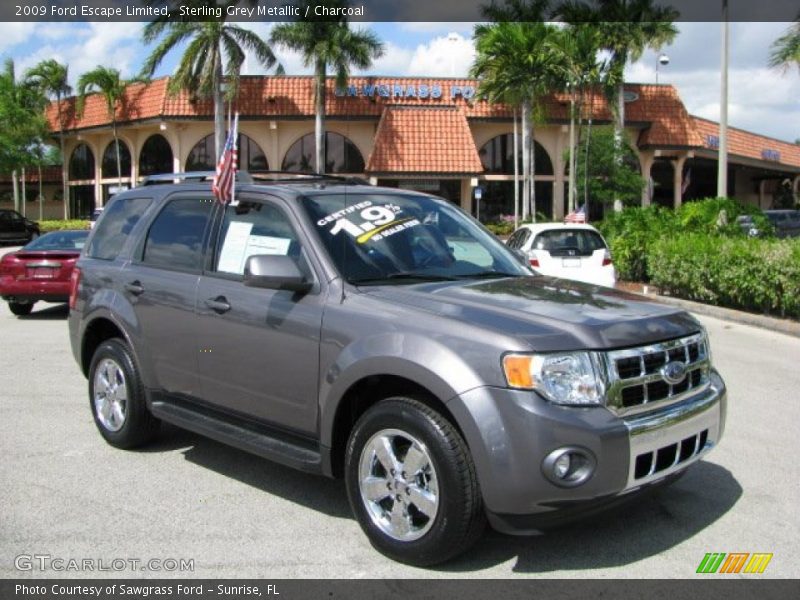 Sterling Grey Metallic / Charcoal 2009 Ford Escape Limited