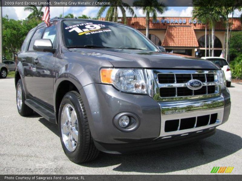 Sterling Grey Metallic / Charcoal 2009 Ford Escape Limited