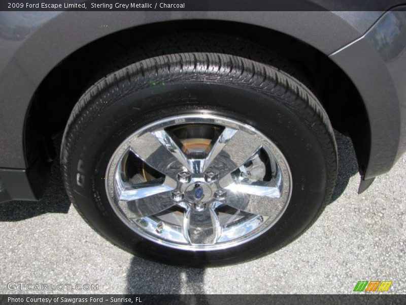 Sterling Grey Metallic / Charcoal 2009 Ford Escape Limited