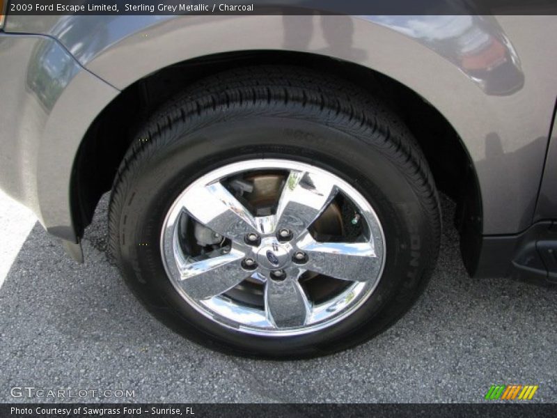 Sterling Grey Metallic / Charcoal 2009 Ford Escape Limited
