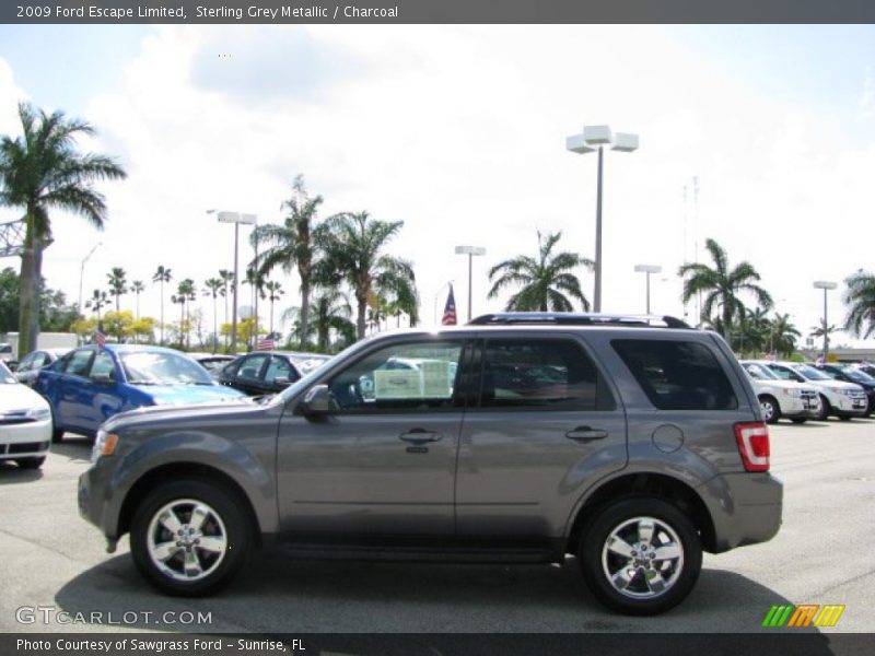 Sterling Grey Metallic / Charcoal 2009 Ford Escape Limited