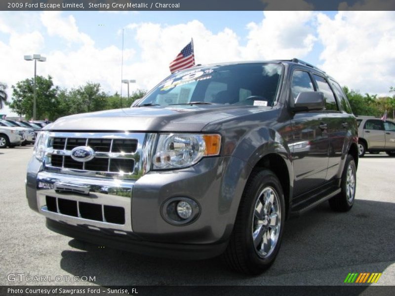Sterling Grey Metallic / Charcoal 2009 Ford Escape Limited