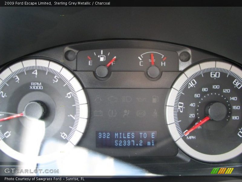 Sterling Grey Metallic / Charcoal 2009 Ford Escape Limited
