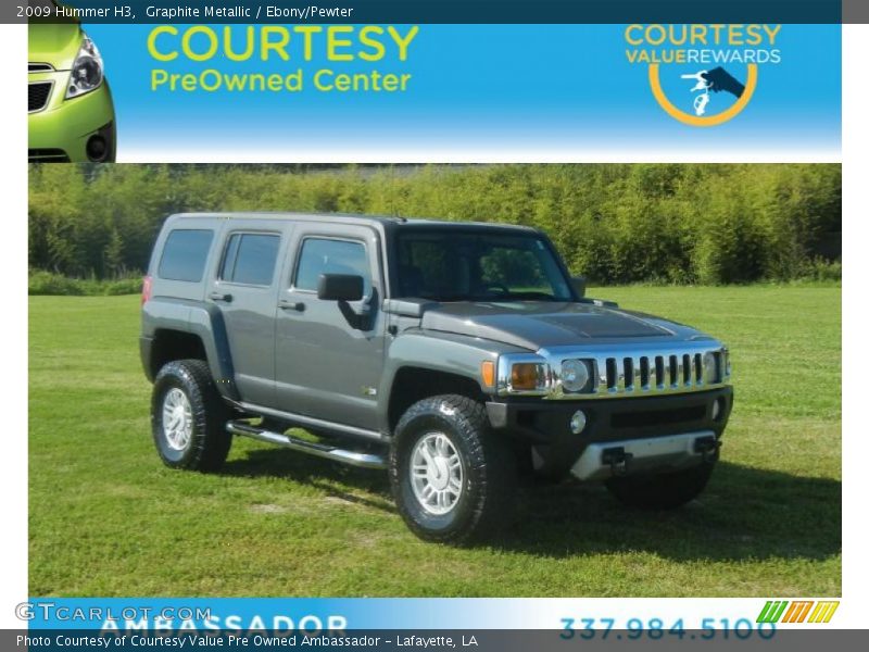 Graphite Metallic / Ebony/Pewter 2009 Hummer H3