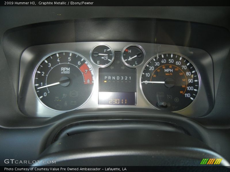 Graphite Metallic / Ebony/Pewter 2009 Hummer H3