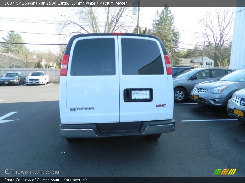 Summit White / Medium Pewter 2007 GMC Savana Van 2500 Cargo