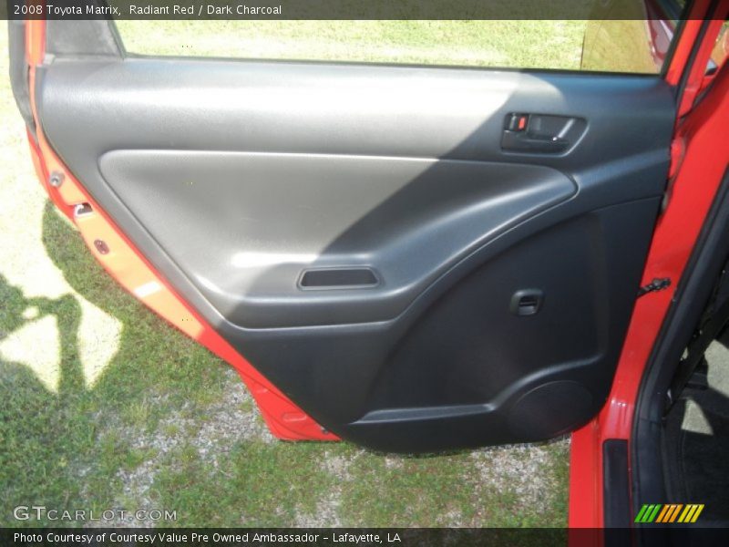 Radiant Red / Dark Charcoal 2008 Toyota Matrix