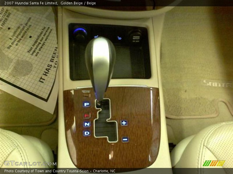Golden Beige / Beige 2007 Hyundai Santa Fe Limited