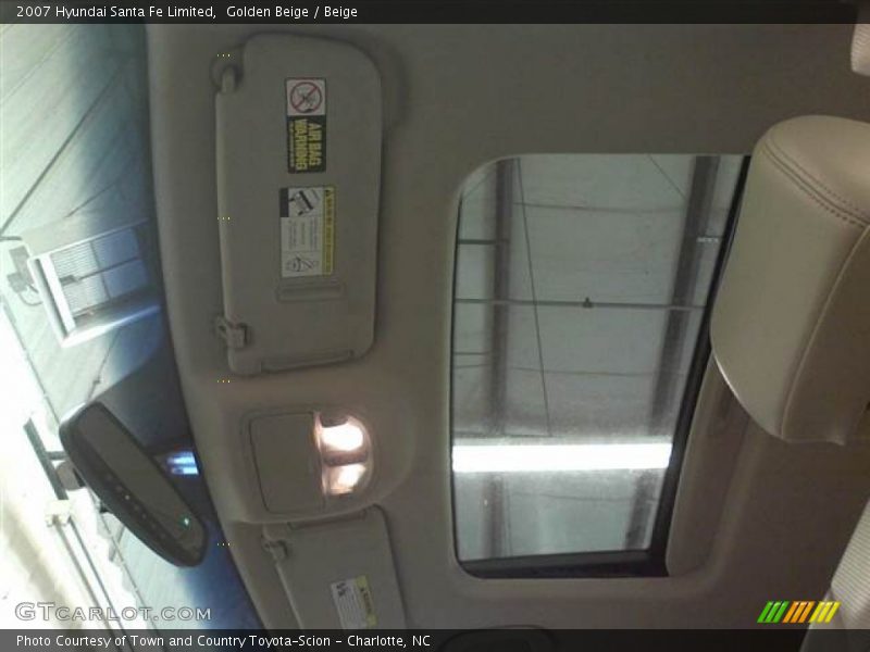 Golden Beige / Beige 2007 Hyundai Santa Fe Limited