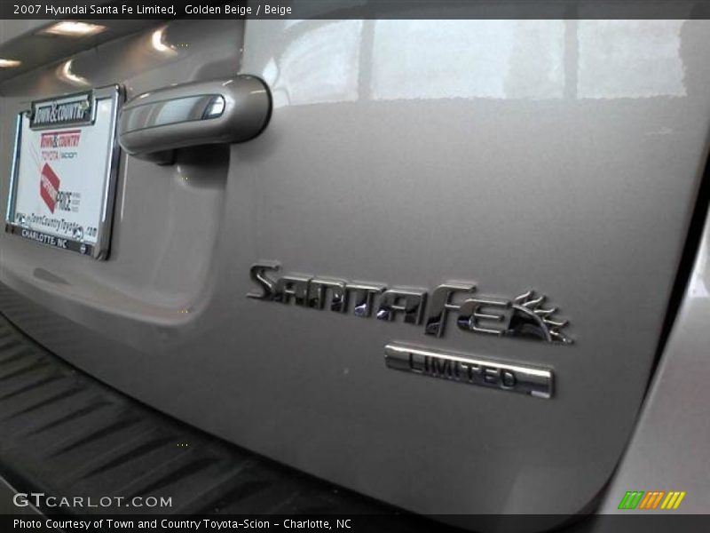 Golden Beige / Beige 2007 Hyundai Santa Fe Limited