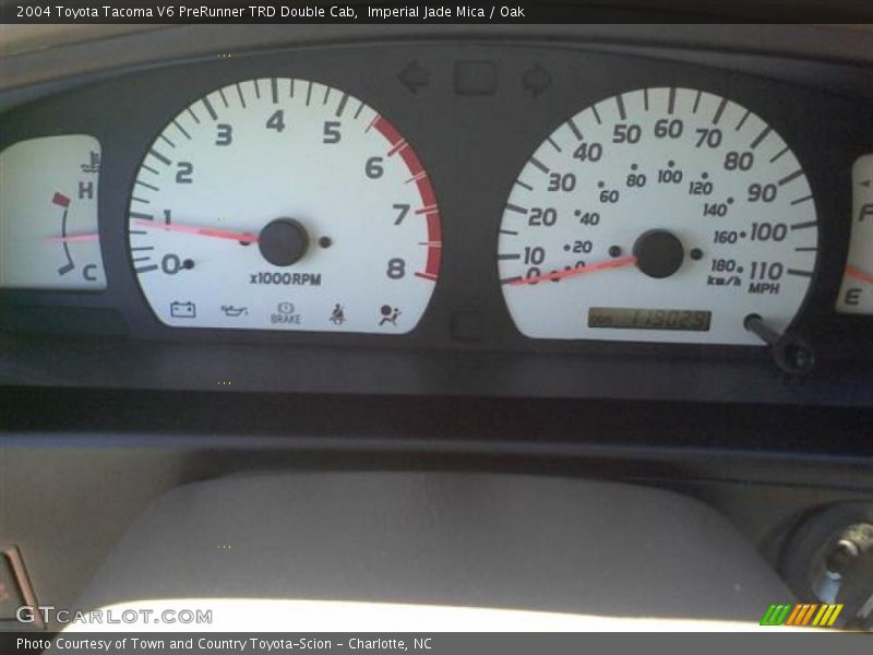 Imperial Jade Mica / Oak 2004 Toyota Tacoma V6 PreRunner TRD Double Cab