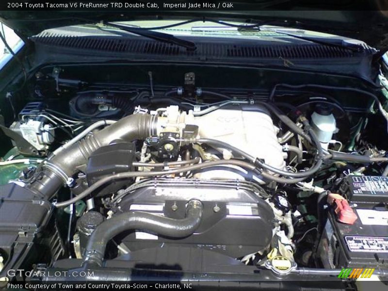 Imperial Jade Mica / Oak 2004 Toyota Tacoma V6 PreRunner TRD Double Cab