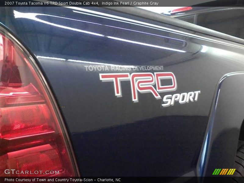 Indigo Ink Pearl / Graphite Gray 2007 Toyota Tacoma V6 TRD Sport Double Cab 4x4