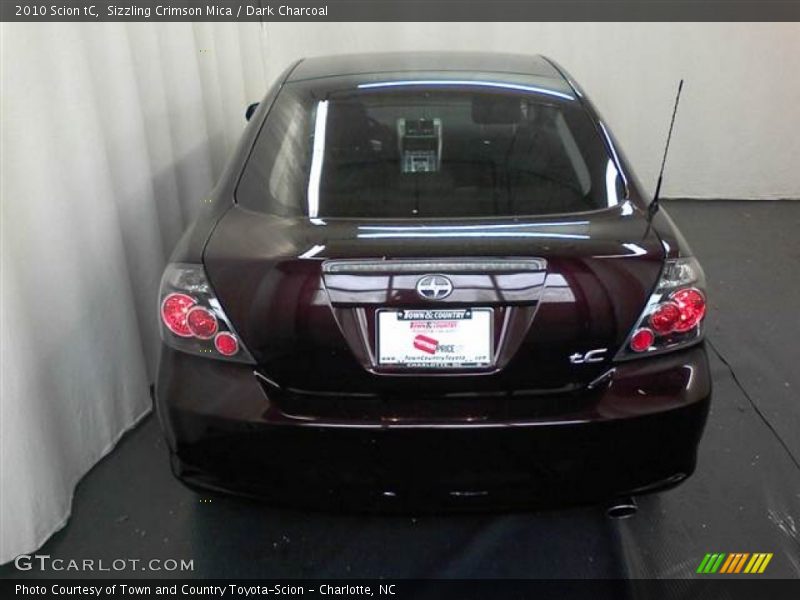 Sizzling Crimson Mica / Dark Charcoal 2010 Scion tC