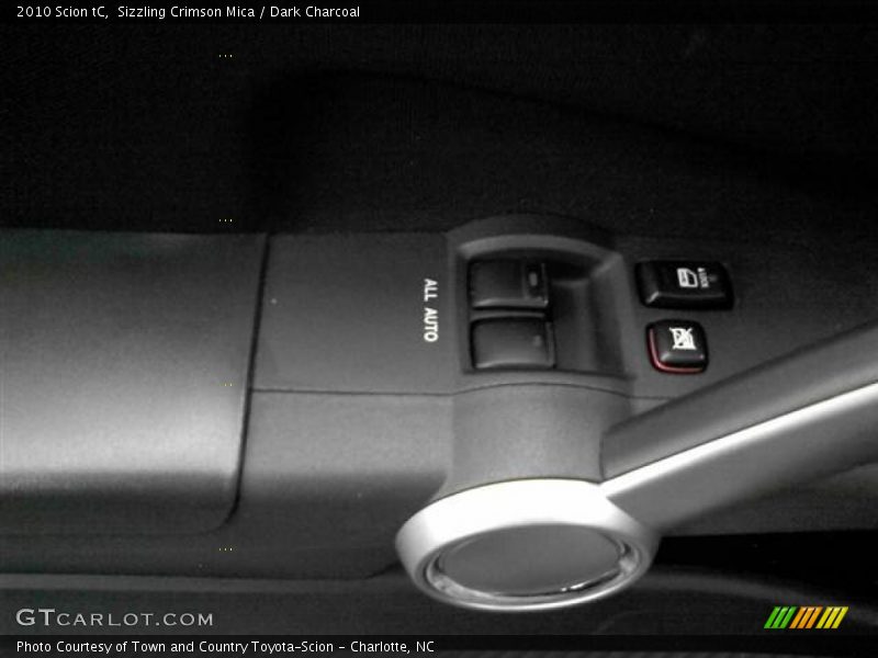 Sizzling Crimson Mica / Dark Charcoal 2010 Scion tC