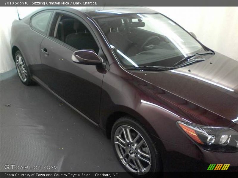 Sizzling Crimson Mica / Dark Charcoal 2010 Scion tC