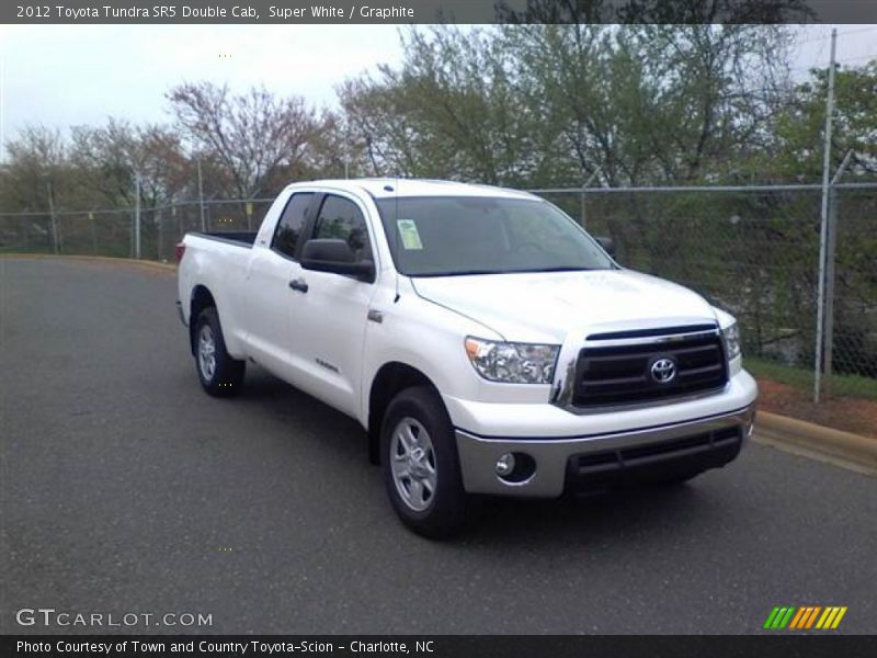 Super White / Graphite 2012 Toyota Tundra SR5 Double Cab