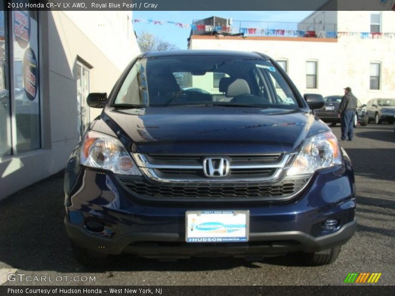 Royal Blue Pearl / Gray 2010 Honda CR-V LX AWD
