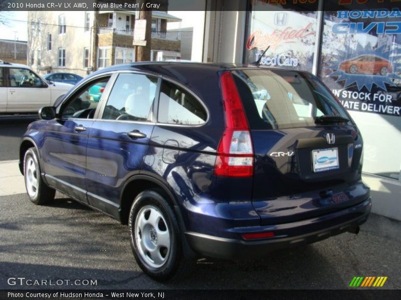 Royal Blue Pearl / Gray 2010 Honda CR-V LX AWD