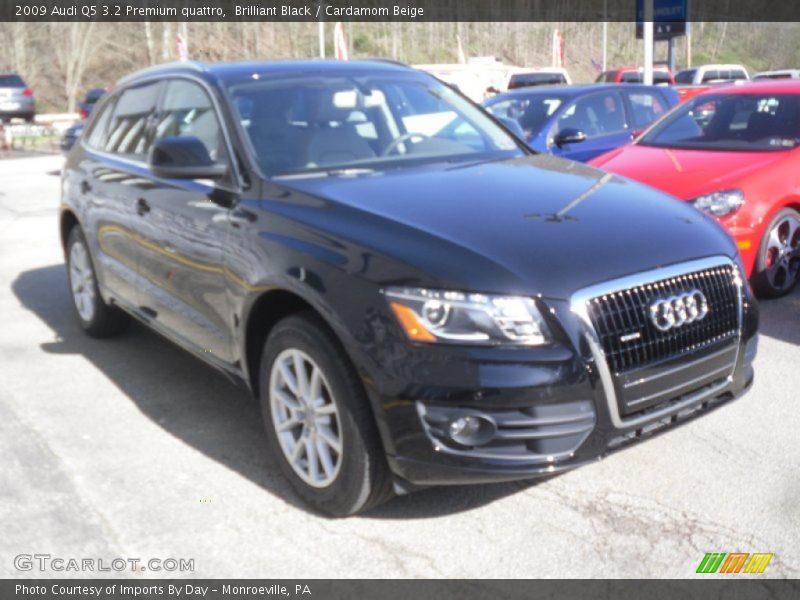 Brilliant Black / Cardamom Beige 2009 Audi Q5 3.2 Premium quattro