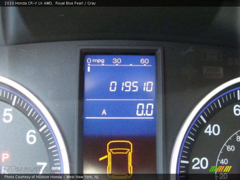 Royal Blue Pearl / Gray 2010 Honda CR-V LX AWD