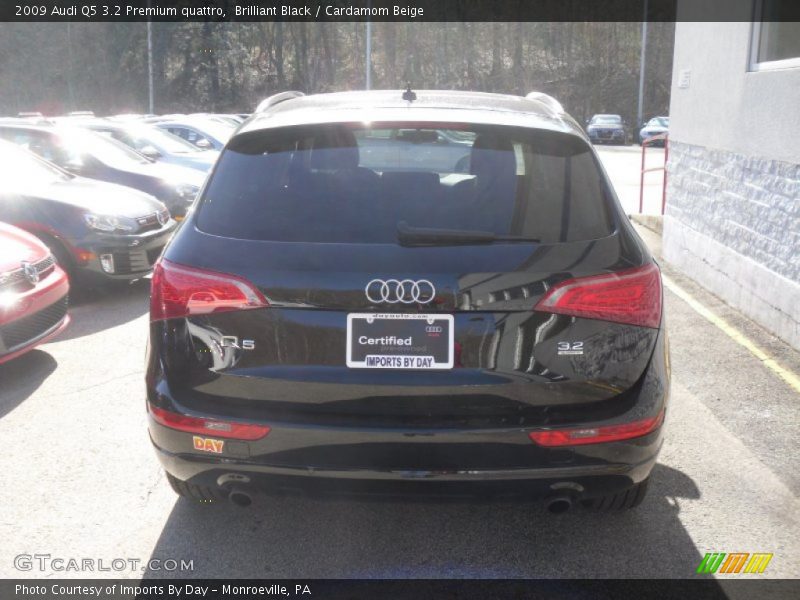 Brilliant Black / Cardamom Beige 2009 Audi Q5 3.2 Premium quattro