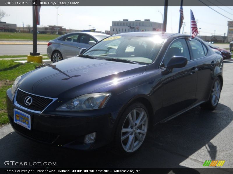 Blue Onyx Pearl / Black 2006 Lexus IS 350