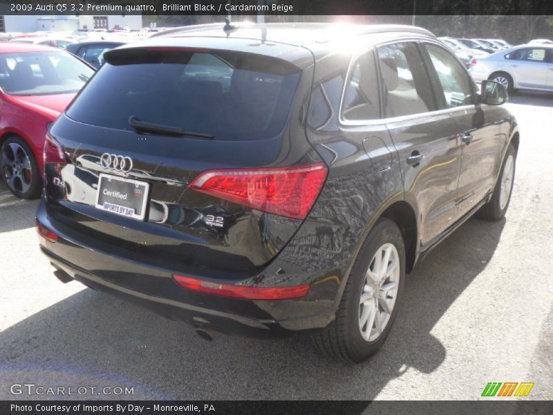 Brilliant Black / Cardamom Beige 2009 Audi Q5 3.2 Premium quattro