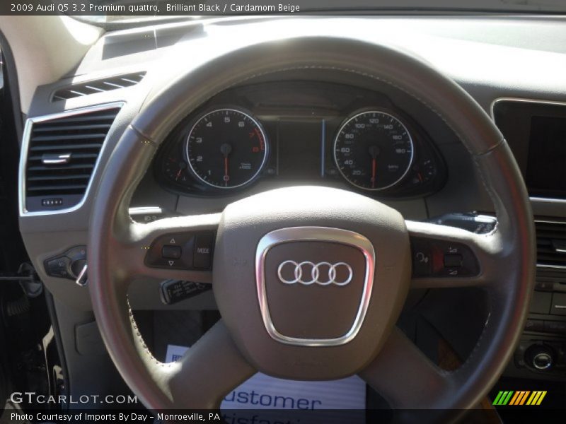 Brilliant Black / Cardamom Beige 2009 Audi Q5 3.2 Premium quattro