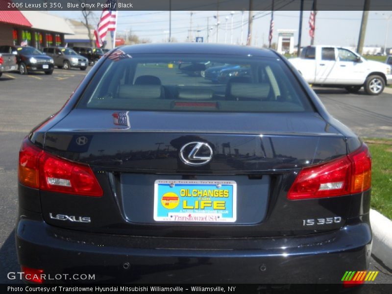 Blue Onyx Pearl / Black 2006 Lexus IS 350