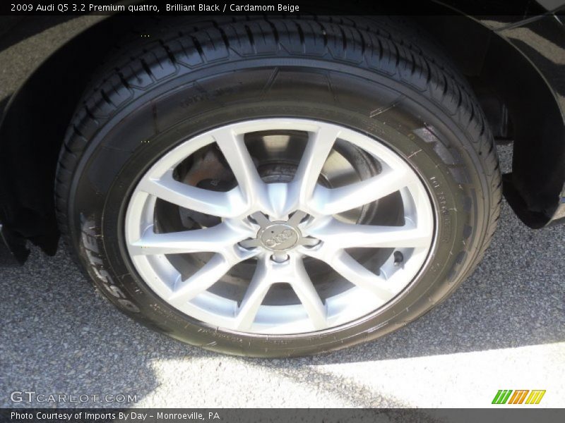 Brilliant Black / Cardamom Beige 2009 Audi Q5 3.2 Premium quattro