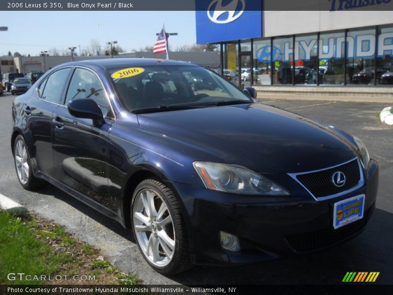Blue Onyx Pearl / Black 2006 Lexus IS 350