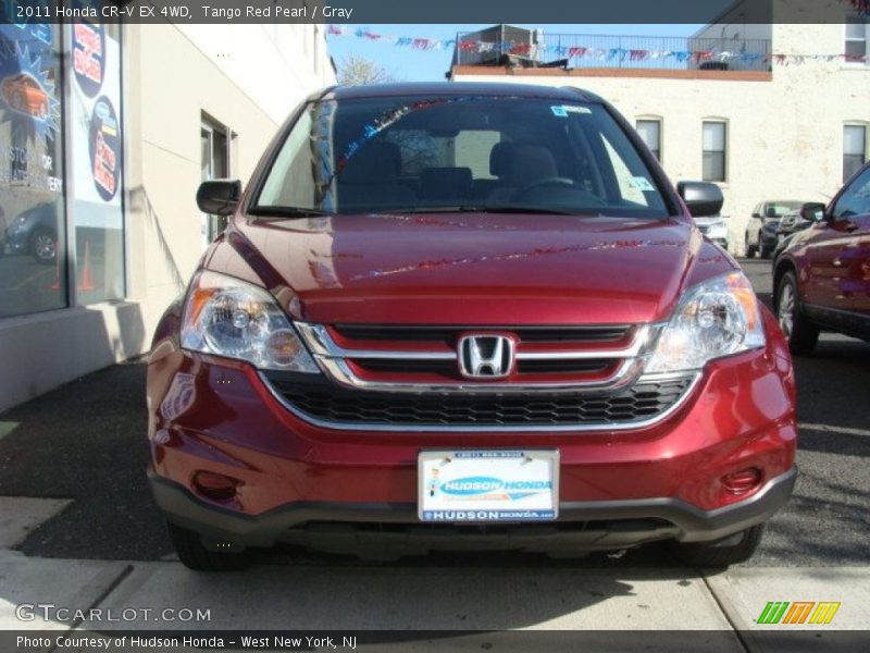 Tango Red Pearl / Gray 2011 Honda CR-V EX 4WD