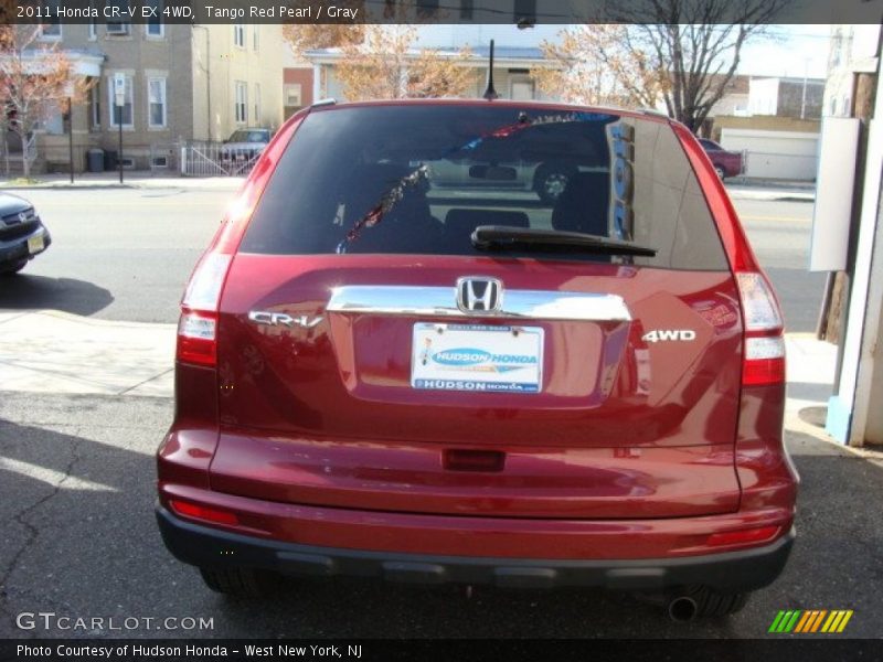 Tango Red Pearl / Gray 2011 Honda CR-V EX 4WD