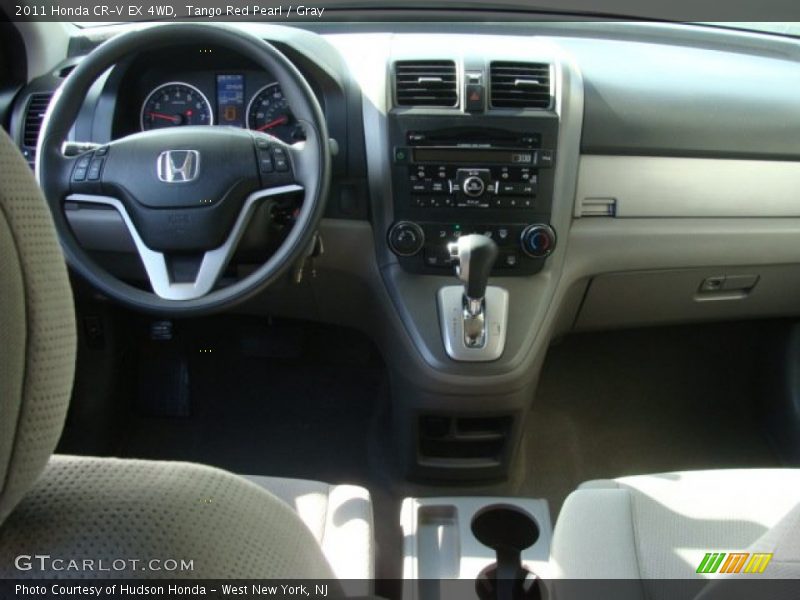 Tango Red Pearl / Gray 2011 Honda CR-V EX 4WD