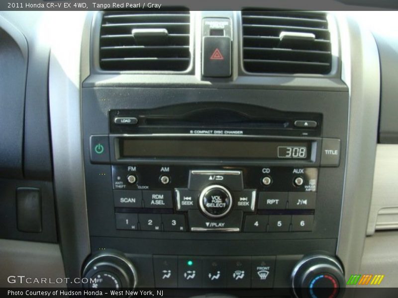 Tango Red Pearl / Gray 2011 Honda CR-V EX 4WD