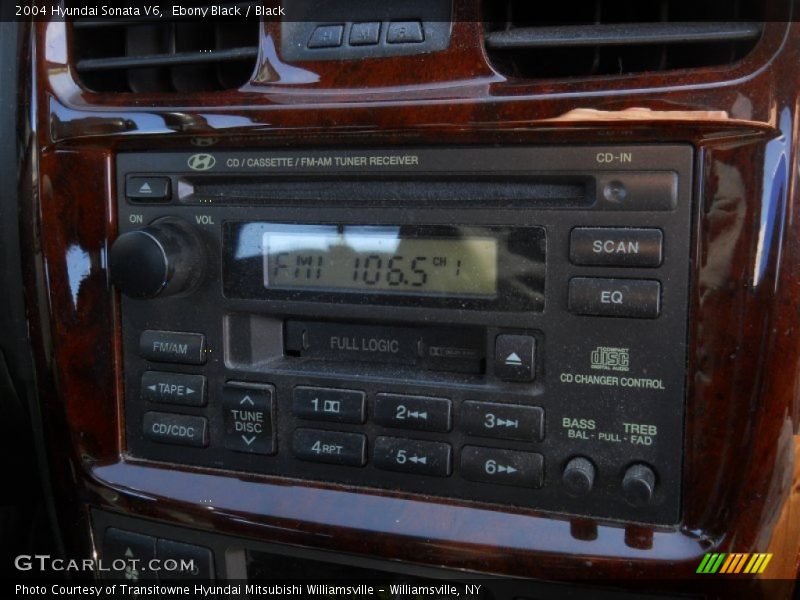 Ebony Black / Black 2004 Hyundai Sonata V6