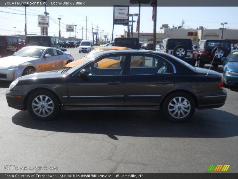 Ebony Black / Black 2004 Hyundai Sonata V6