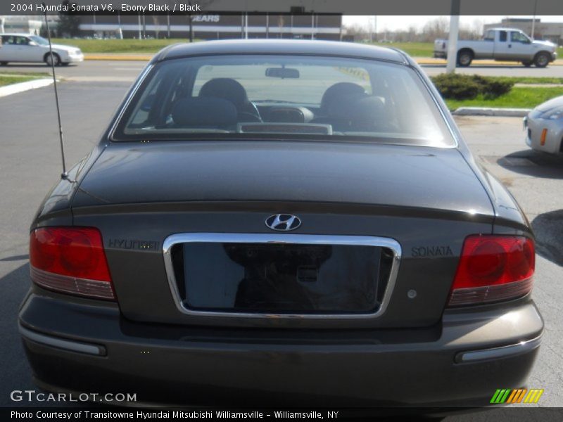Ebony Black / Black 2004 Hyundai Sonata V6