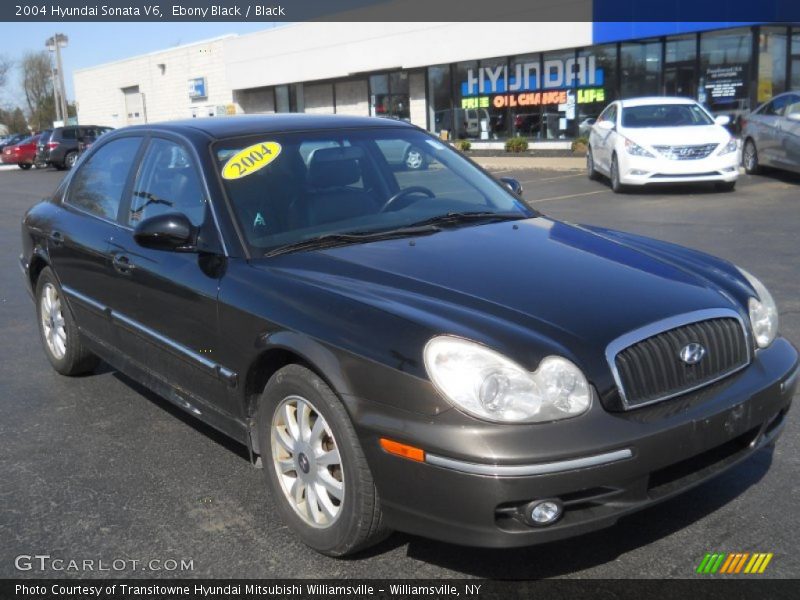 Ebony Black / Black 2004 Hyundai Sonata V6
