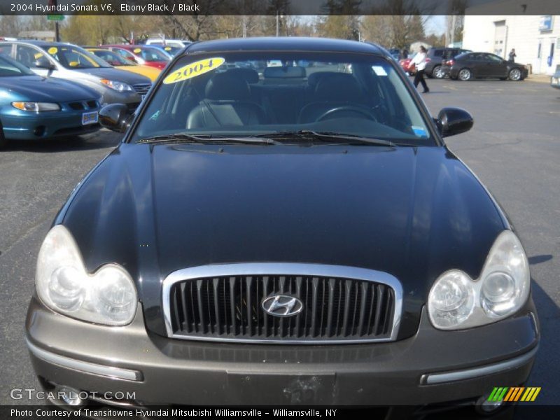 Ebony Black / Black 2004 Hyundai Sonata V6