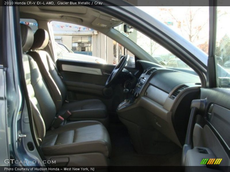 Glacier Blue Metallic / Gray 2010 Honda CR-V EX-L AWD