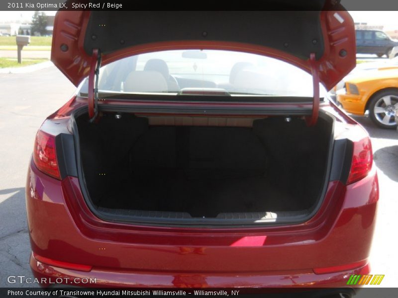 Spicy Red / Beige 2011 Kia Optima LX