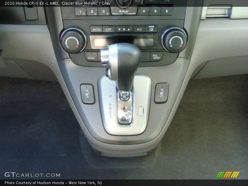 Glacier Blue Metallic / Gray 2010 Honda CR-V EX-L AWD