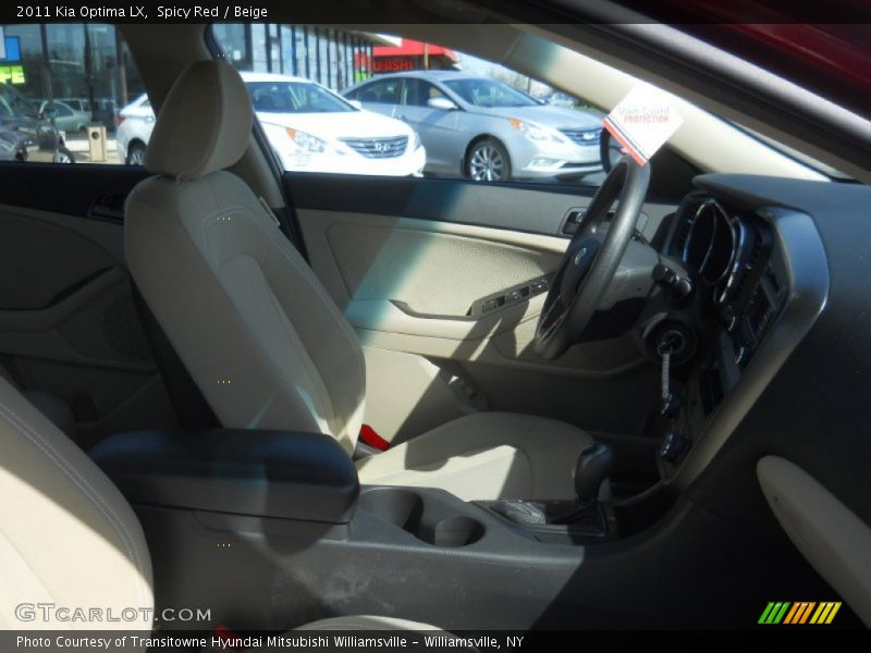 Spicy Red / Beige 2011 Kia Optima LX