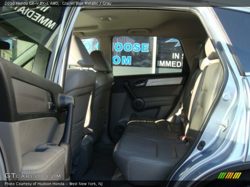 Glacier Blue Metallic / Gray 2010 Honda CR-V EX-L AWD