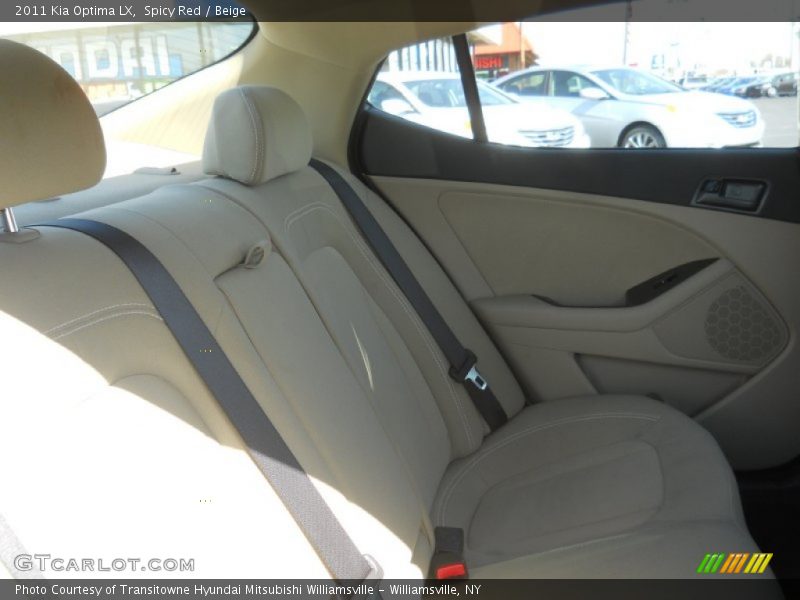 Spicy Red / Beige 2011 Kia Optima LX