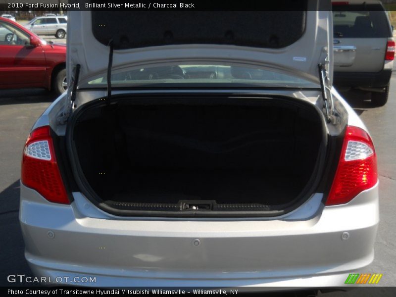 Brilliant Silver Metallic / Charcoal Black 2010 Ford Fusion Hybrid