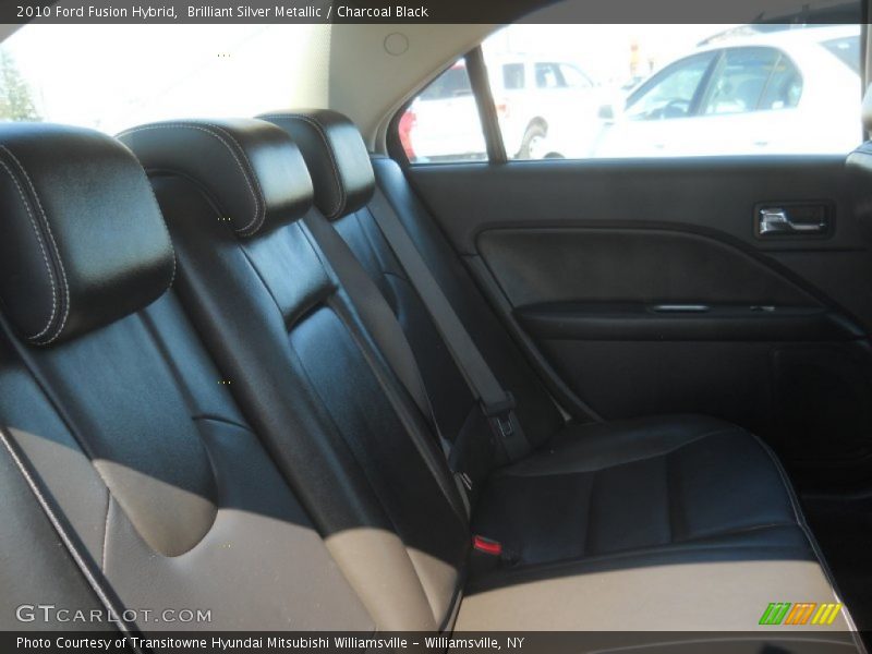 Brilliant Silver Metallic / Charcoal Black 2010 Ford Fusion Hybrid