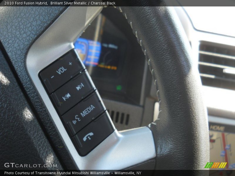 Brilliant Silver Metallic / Charcoal Black 2010 Ford Fusion Hybrid